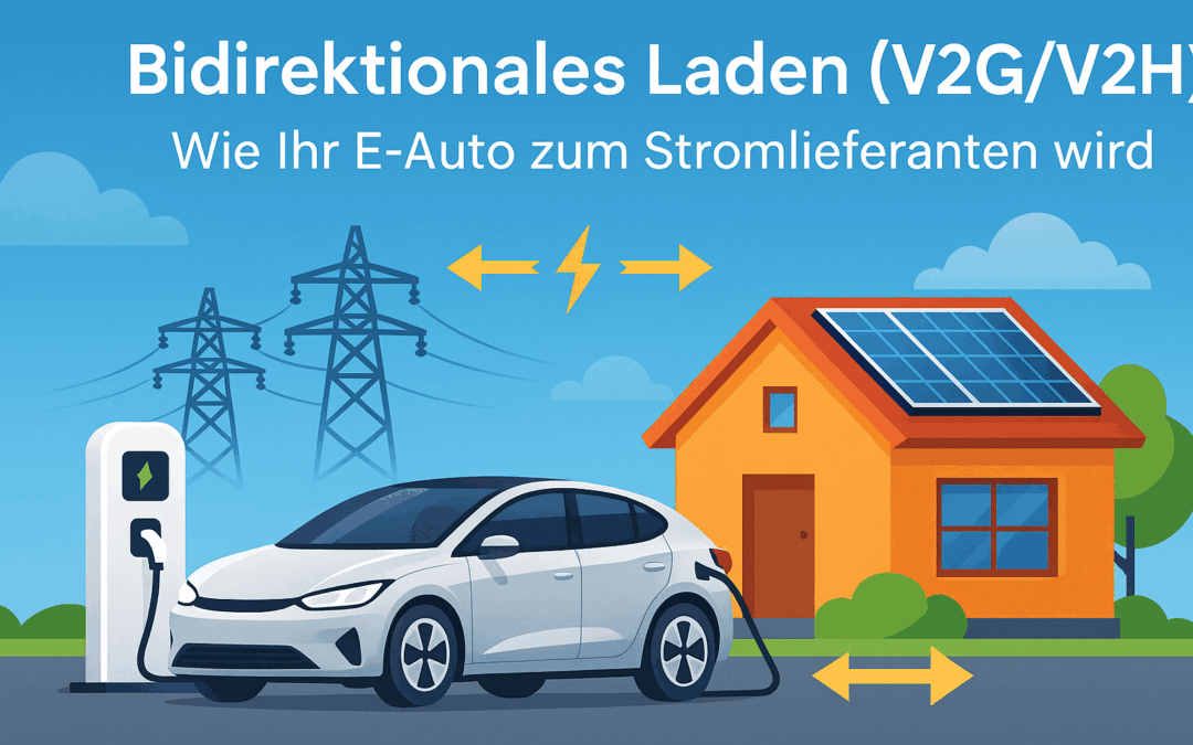 Bidirektionales Laden (V2G & V2H): Wie Ihr E-Auto zum Stromlieferanten wird